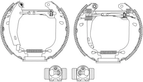 Комплект тормозных колодок HELLA PAGID 8DB355005161
