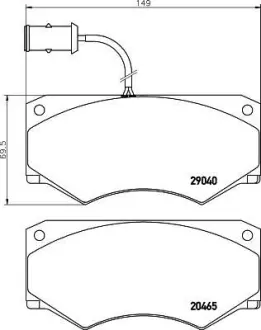 Комплект тормозных колодок, дисковый тормоз HELLA PAGID 8DB355005361