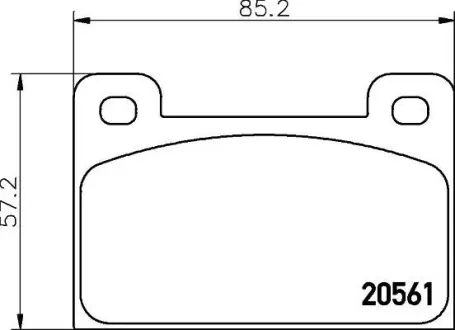 Комплект тормозных колодок, дисковый тормоз HELLA PAGID 8DB355005761