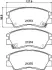 Комплект тормозных колодок, дисковый тормоз HELLA PAGID 8DB355005781 (фото 4)