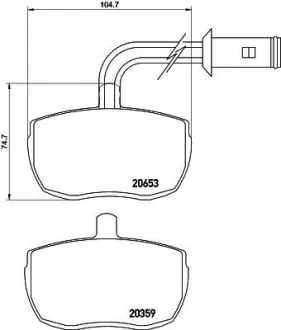 Комплект тормозных колодок, дисковый тормоз HELLA PAGID 8DB355005801