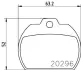 Комплект тормозных колодок, дисковый тормоз HELLA PAGID 8DB355005921 (фото 2)
