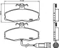 Комплект тормозных колодок, дисковый тормоз HELLA PAGID 8DB355005951 (фото 1)