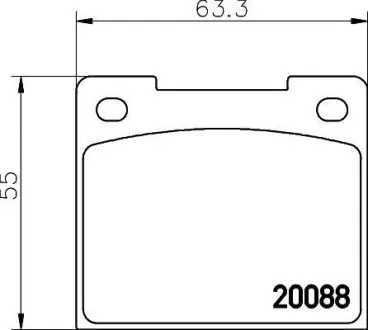 Комплект тормозных колодок, дисковый тормоз HELLA PAGID 8DB355005971