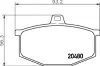Комплект тормозных колодок, дисковый тормоз HELLA PAGID 8DB355006031 (фото 1)