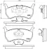 Комплект тормозных колодок, дисковый тормоз HELLA PAGID 8DB355006101 (фото 1)