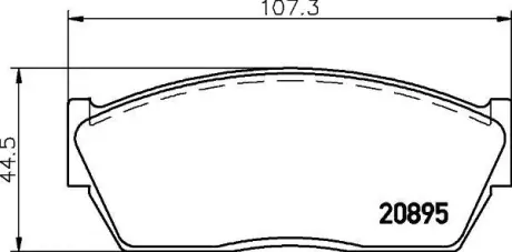 Комплект тормозных колодок, дисковый тормоз HELLA PAGID 8DB355006111