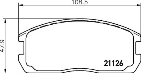 Комплект тормозных колодок, дисковый тормоз HELLA PAGID 8DB355006201