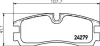 Комплект тормозных колодок, дисковый тормоз HELLA PAGID 8DB355006611 (фото 2)
