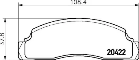 Комплект тормозных колодок, дисковый тормоз HELLA PAGID 8DB355007161