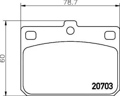 Комплект тормозных колодок, дисковый тормоз HELLA PAGID 8DB355007261