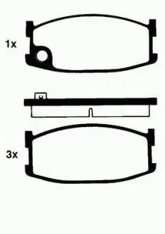 Комплект тормозных колодок, дисковый тормоз HELLA PAGID 8DB355007271