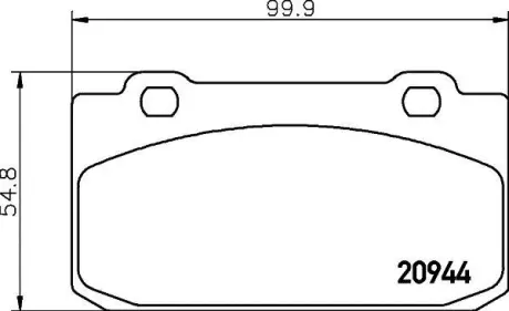 Комплект тормозных колодок, дисковый тормоз HELLA PAGID 8DB355007401