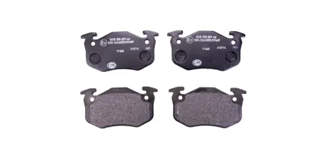 Комплект тормозных колодок, дисковый тормоз HELLA PAGID 8DB355007661