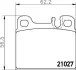 Комплект тормозных колодок, дисковый тормоз HELLA PAGID 8DB355008101 (фото 1)