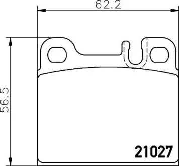 Комплект тормозных колодок, дисковый тормоз HELLA PAGID 8DB355008101