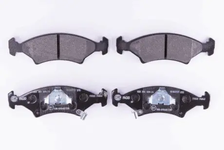 Комплект тормозных колодок, дисковый тормоз HELLA PAGID 8DB355008241