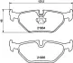 Гальмівні колодки зад. BMW 3 (E46)/SAAB 9-5/ROVER 75 96-09 (ATE) HELLA PAGID 8DB355008761 (фото 4)