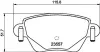 Комплект тормозных колодок, дисковый тормоз HELLA PAGID 8DB355009081 (фото 4)