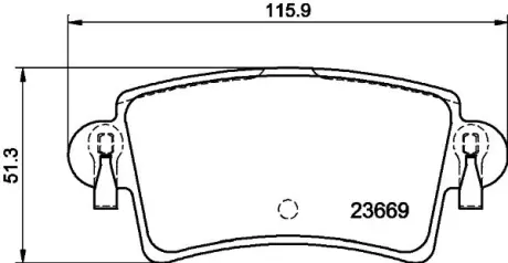 Комплект тормозных колодок, дисковый тормоз HELLA PAGID 8DB355009421