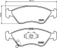 Комплект тормозных колодок, дисковый тормоз HELLA PAGID 8DB355009931 (фото 2)
