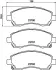 Комплект тормозных колодок, дисковый тормоз HELLA PAGID 8DB355010121 (фото 4)