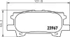 Гальмівні колодки зад. Lexus RX 03-08 (sumitomo) HELLA PAGID 8DB355010621 (фото 4)