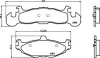 Комплект тормозных колодок, дисковый тормоз HELLA PAGID 8DB355010771 (фото 1)