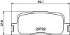 Гальмівні колодки дискові зад. Toyota Camry 3.0/24V 00- HELLA PAGID 8DB355011001 (фото 4)