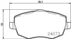 Комплект тормозных колодок, дисковый тормоз HELLA PAGID 8DB355011221 (фото 4)