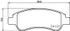 Гальмівні колодки перед. Citroen Berlingo 01-/Peugeot Partner/206/307 00- HELLA PAGID 8DB355011521 (фото 4)