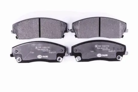Комплект тормозных колодок, дисковый тормоз HELLA PAGID 8DB355011901