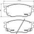 Комплект тормозных колодок, дисковый тормоз HELLA PAGID 8DB355012091 (фото 4)