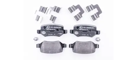 Комплект тормозных колодок, дисковый тормоз HELLA PAGID 8DB355012131