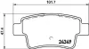 Комплект тормозных колодок, дисковый тормоз HELLA PAGID 8DB355012391 (фото 4)
