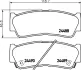 Гальмівні колодки дискові зад. Hyundai Santa Fe II 06- HELLA PAGID 8DB355013081 (фото 4)