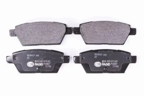 Комплект тормозных колодок, дисковый тормоз HELLA PAGID 8DB355013691