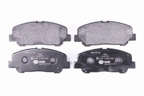 Комплект тормозных колодок, дисковый тормоз HELLA PAGID 8DB355014391