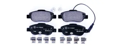 Комплект тормозных колодок, дисковый тормоз HELLA PAGID 8DB355014471