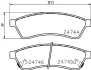 Комплект тормозных колодок, дисковый тормоз HELLA PAGID 8DB355014491 (фото 4)