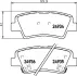 Гальмівні колодки дискові зад. Hyundai Grandeur, Sonata V, Tucson Kia Opirus, Soul Ssangyong Korando 1.6-3.3 05- HELLA PAGID 8DB355014571 (фото 4)