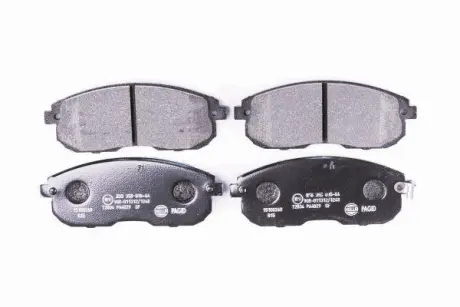 Комплект тормозных колодок, дисковый тормоз HELLA PAGID 8DB355015641