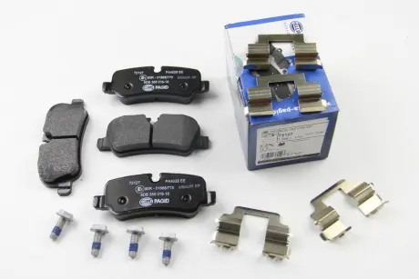 Комплект тормозных колодок, дисковый тормоз HELLA PAGID 8DB355016181