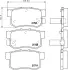 Комплект тормозных колодок, дисковый тормоз HELLA PAGID 8DB355016451 (фото 4)