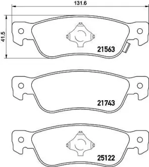 Комплект тормозных колодок, дисковый тормоз HELLA PAGID 8DB355016571