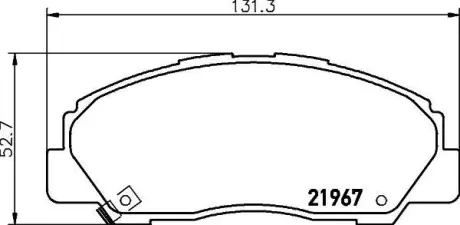 Комплект тормозных колодок, дисковый тормоз HELLA PAGID 8DB355016841