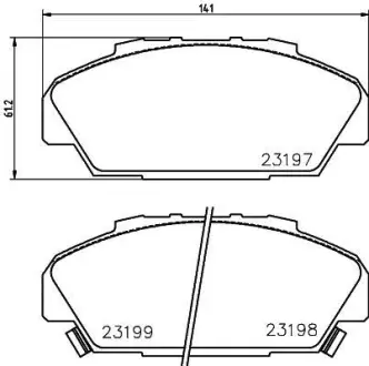 Комплект тормозных колодок, дисковый тормоз HELLA PAGID 8DB355016851