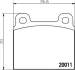 Комплект тормозных колодок, дисковый тормоз HELLA PAGID 8DB355017451 (фото 4)