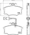 Комплект тормозных колодок, дисковый тормоз HELLA PAGID 8DB355017801 (фото 1)