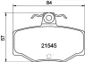 Комплект тормозных колодок, дисковый тормоз HELLA PAGID 8DB355018021 (фото 4)